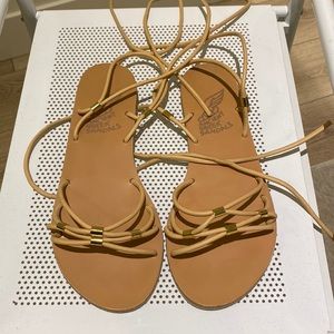Ancient Greek sandals size 8 lace up